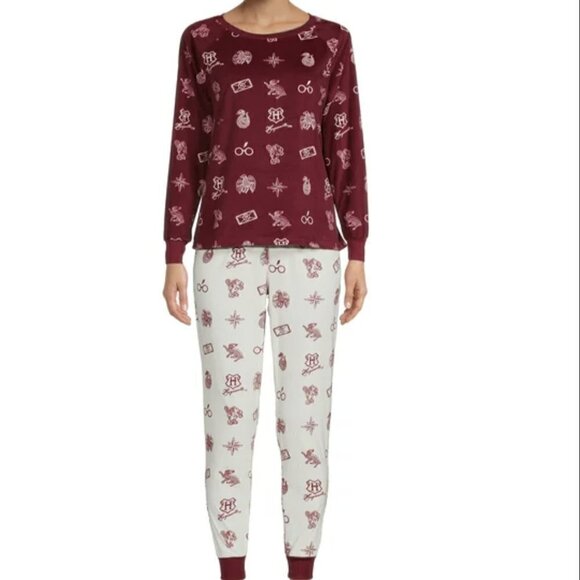 Harry Potter Pajama Sleepwear Set 2pc Warner Bros. Wizarding World Hogwarts M - Picture 1 of 10